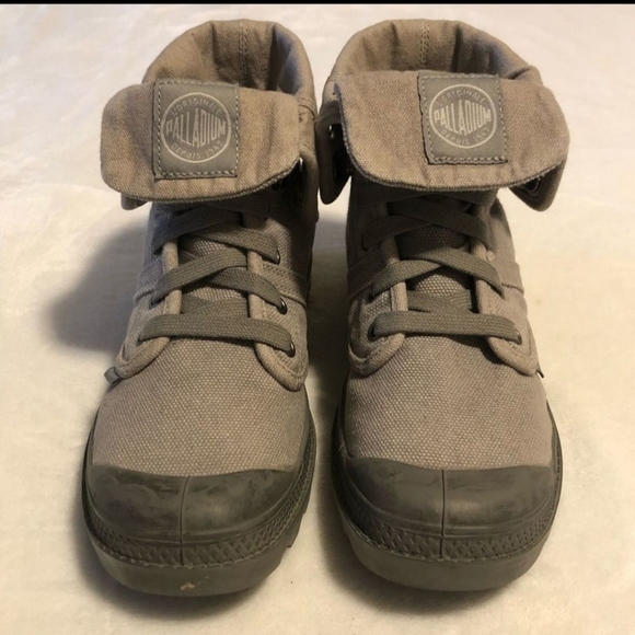 Palladium Pallabrousse Baggy Titanium Highrise Boots • Size 6.5w/ size 5 men - Picture 1 of 6